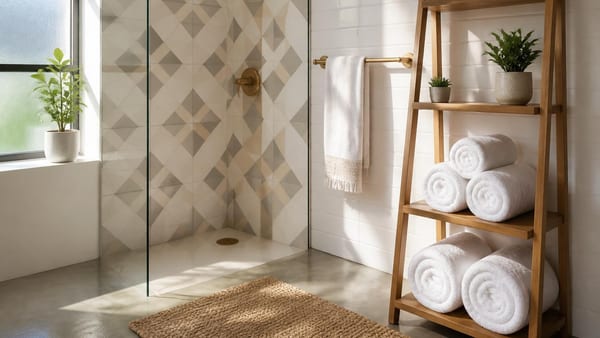Budget-conscious renters are transforming bland bathrooms into magazine-worthy spaces using removable materials and c…