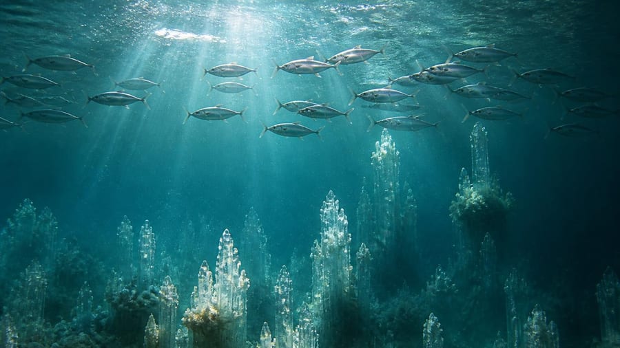 Fish-microbe partnership may influence ocean health by making carbon-trapping minerals