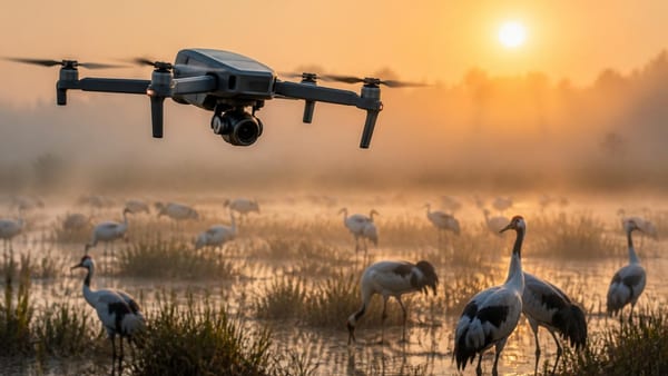 Autonomous drones equipped with artificial intelligence are transforming wildlife conservation by monitoring bird pop…