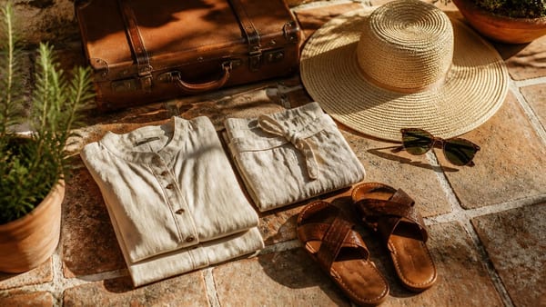 From breathable linen separates to versatile footwear, these curated essentials transform hot-weather travel into eff…