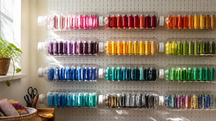 Use A Plastic Bottle To Make A Clever Craft Room Storage Solution With A DIY